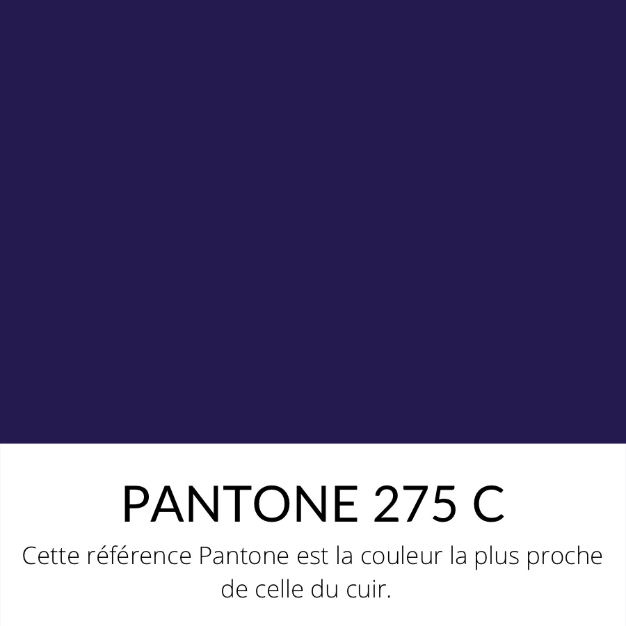 [Bientôt dispo] Cuir pleine fleur Vachette Lisse Ferme Classique Violet foncé