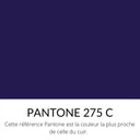 [Bientôt dispo] Cuir pleine fleur Vachette Lisse Ferme Classique Violet foncé