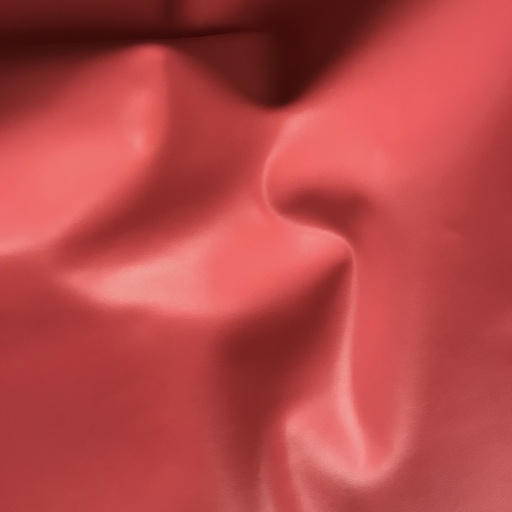 [Bientôt dispo] Cuir pleine fleur Vachette Lisse Souple Satiné Rose corail