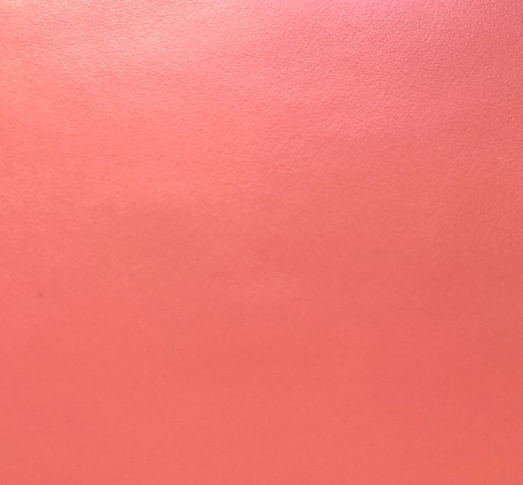 Cuir pleine fleur Vachette Lisse Ferme Satiné Rose corail