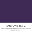 [Bientôt dispo] Cuir pleine fleur Vachette Lisse Souple Classique Violet