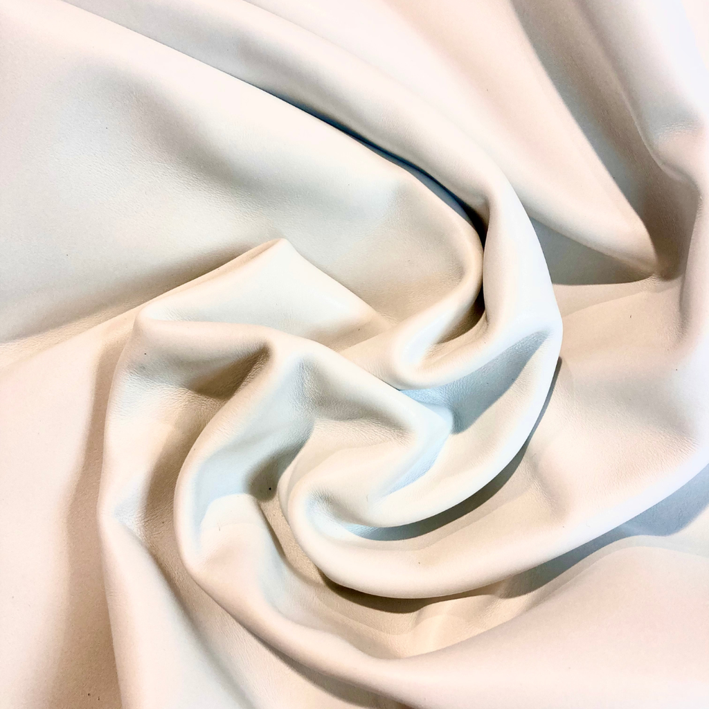 [Bientôt dispo] Cuir pleine fleur Vachette Lisse Souple Classique Blanc