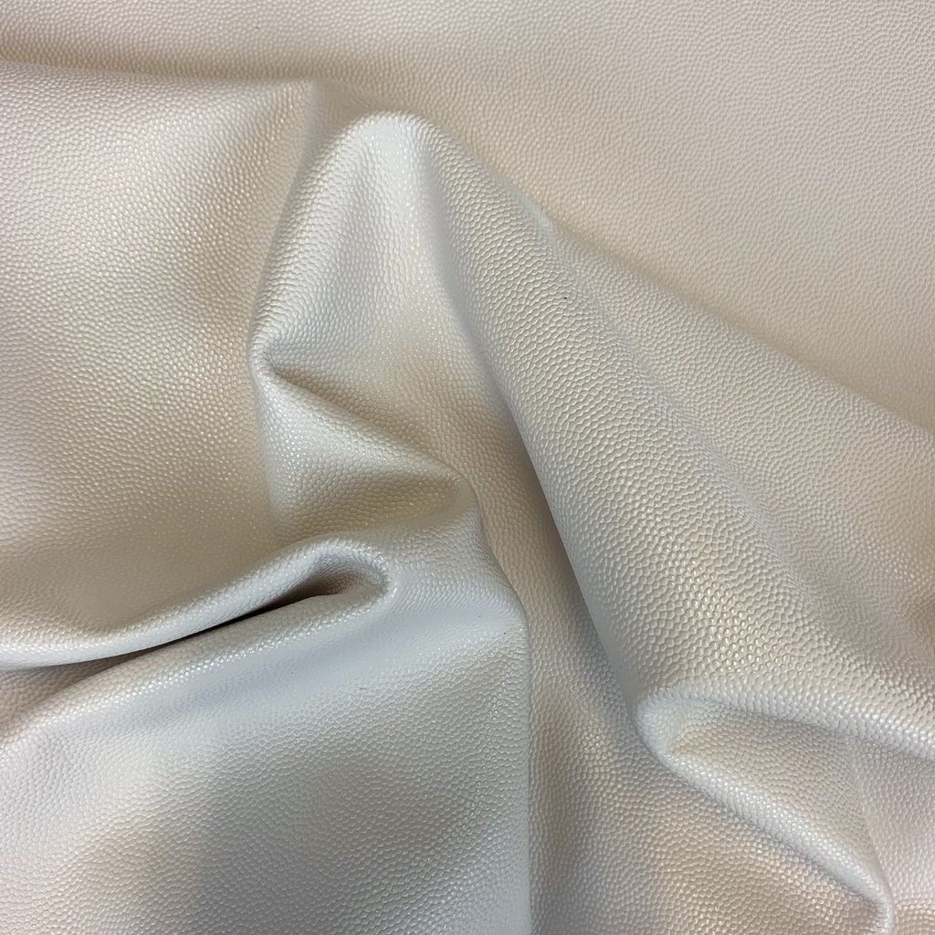   Veau Grainé mini caviar Souple Classique Blanc