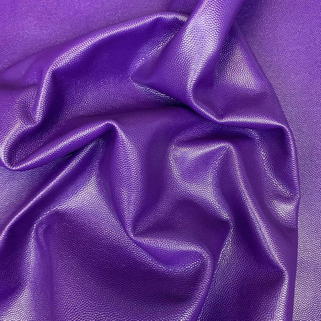  Veau Grainé mini caviar Souple Classique Violet