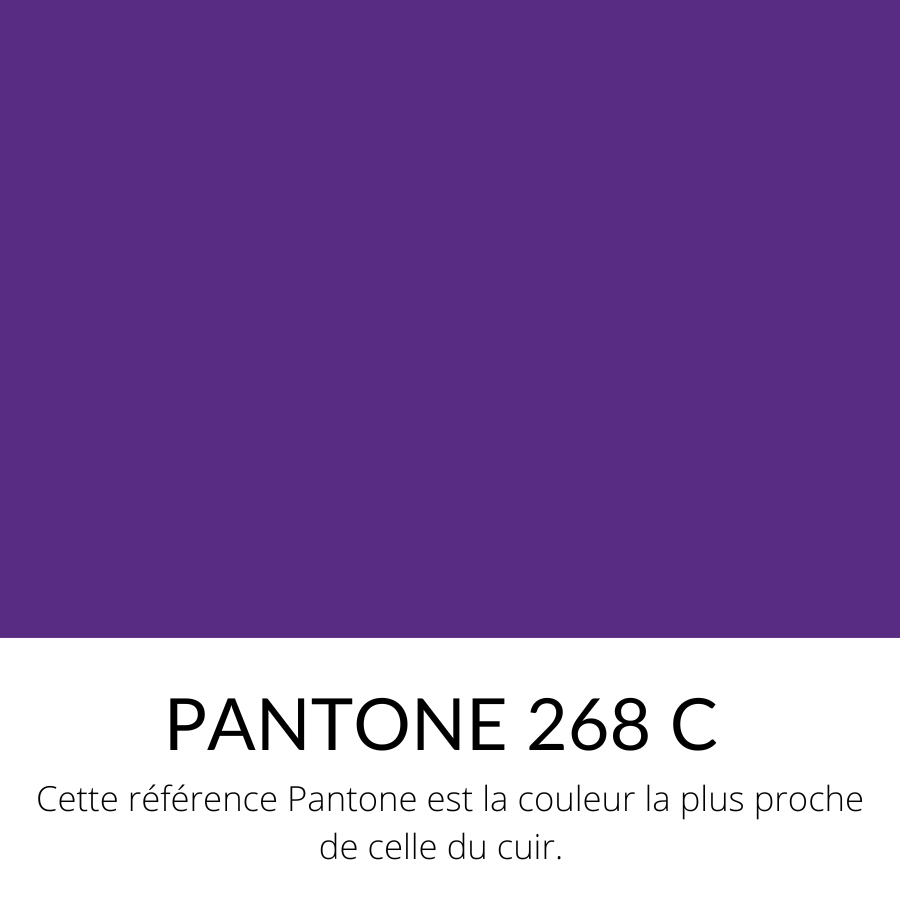  Veau Grainé mini caviar Souple Classique Violet