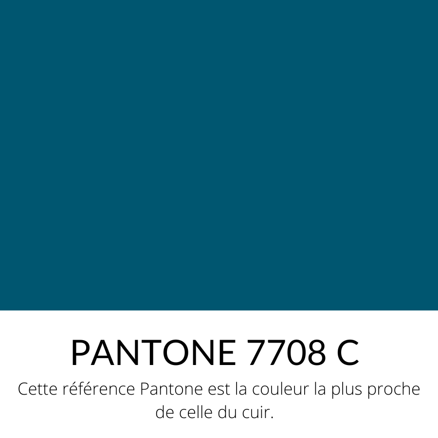 [Bientôt dispo]  Vachette Lisse Souple Classique Bleu canard