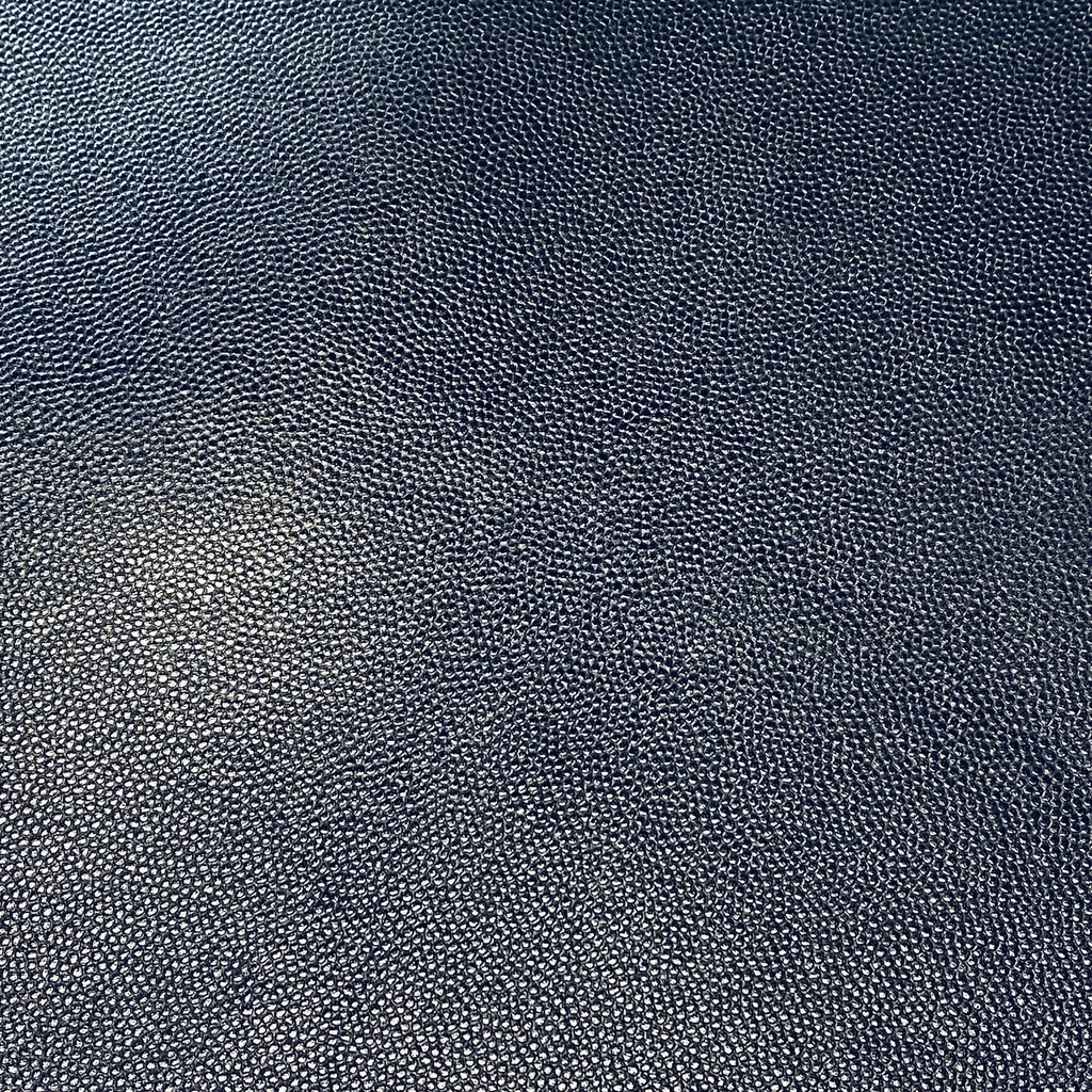   Veau Grainé mini caviar Souple Brillant Bleu nuit
