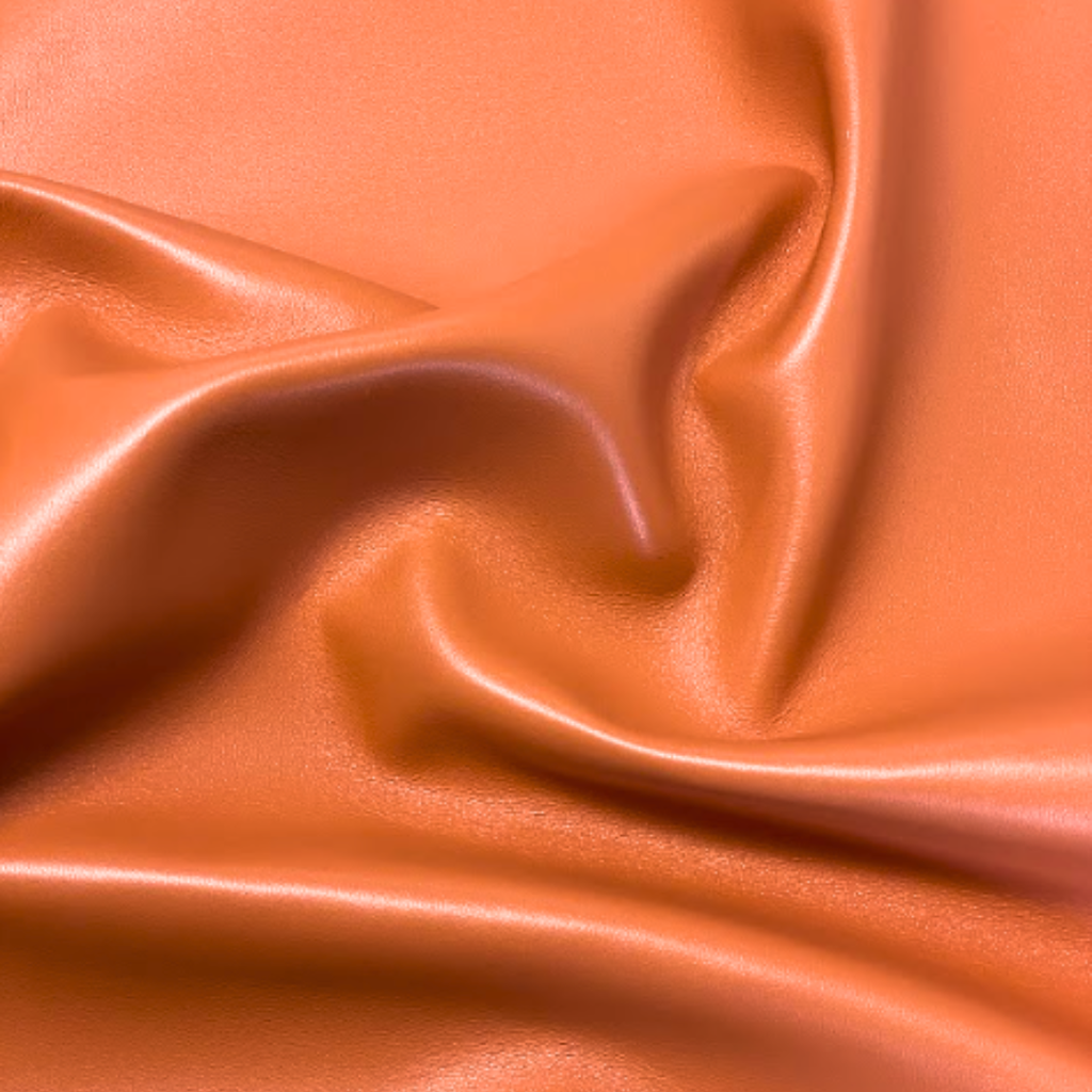 Agneau Lisse Souple Classique Tangerine