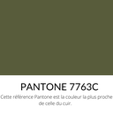   Veau Grainé mini caviar Souple Brillant Vert Kaki