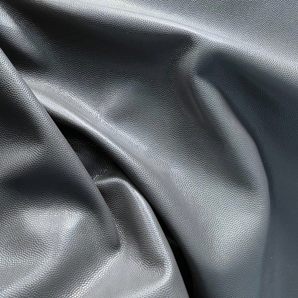   Veau Grainé mini caviar Souple Brillant Gris anthracite