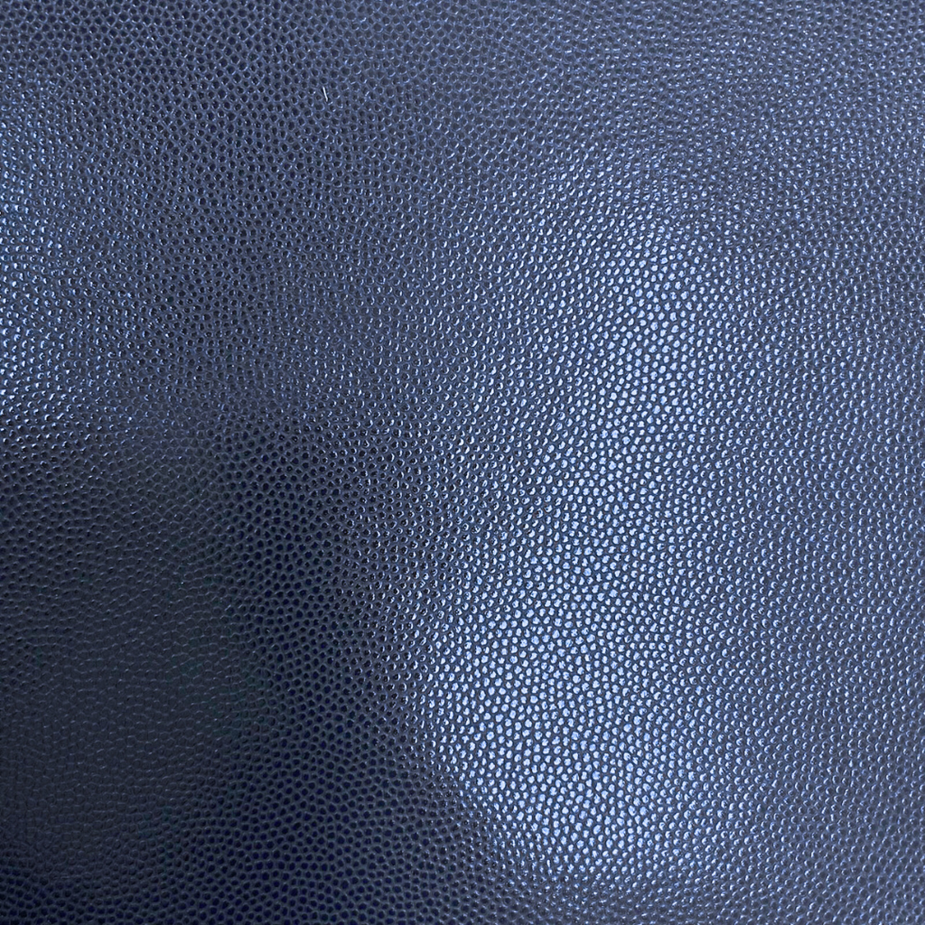   Veau Grainé mini caviar Souple Brillant Bleu marine
