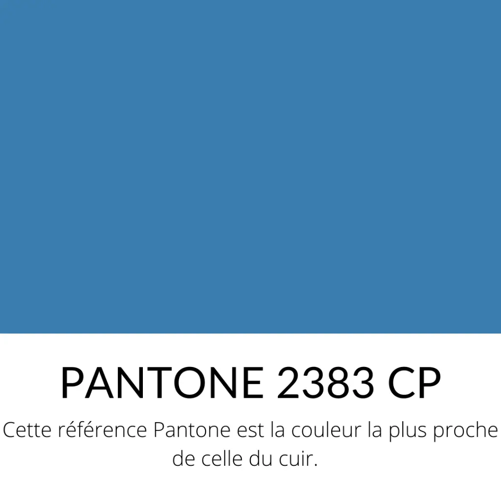 Toile de Veau tressé bi-aspect velours et lisse bicolore Bleu & Noir