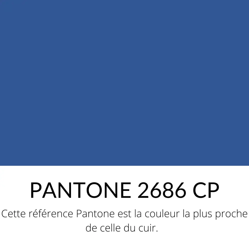 Toile de Veau tressé bi-aspect velours et lisse bicolore Bleu & Noir