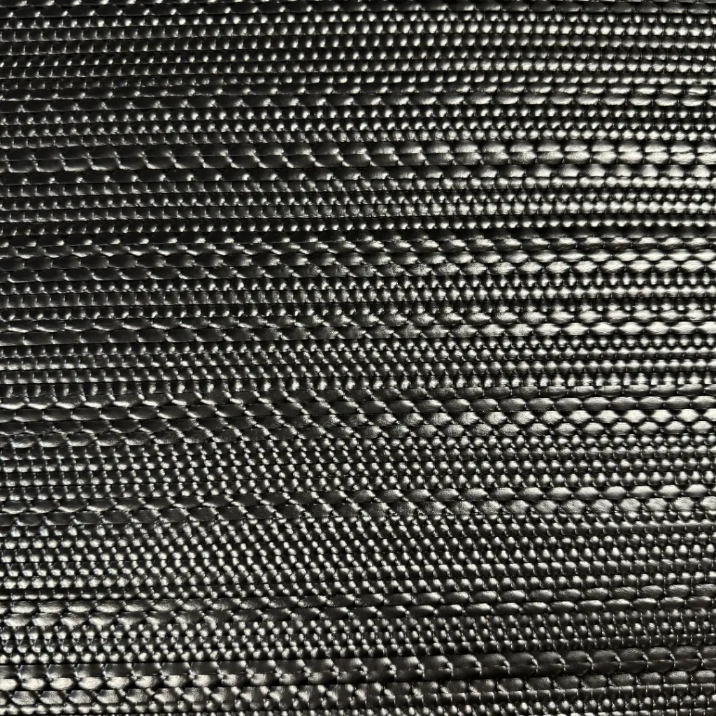 Toile de Veau tressé coloris Noir