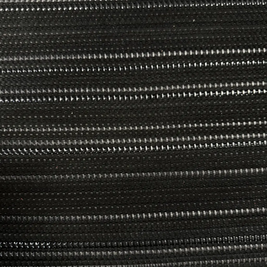 Toile de Veau tressé bi-aspect velours et lisse coloris Noir