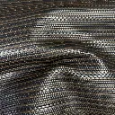 Toile de Veau tressé bicolore Marron & Noir