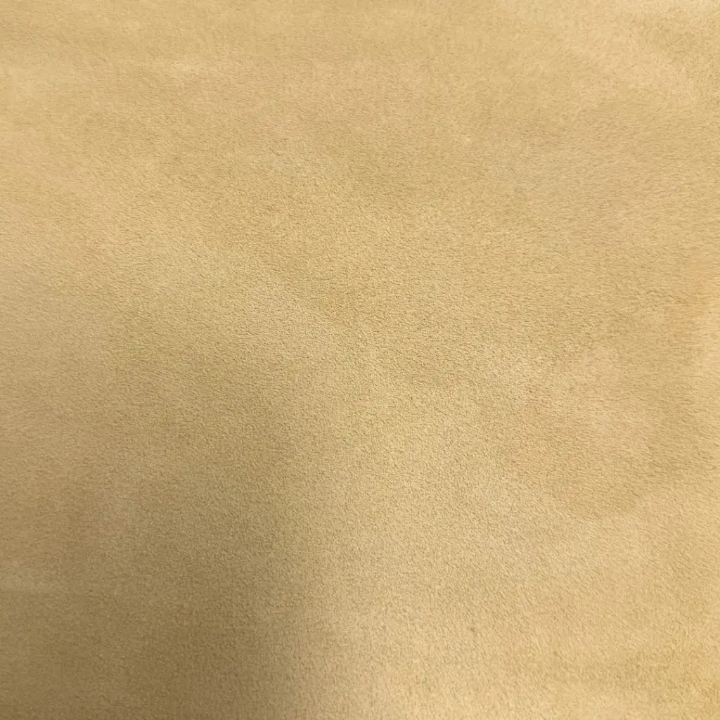 Croûte de cuir Veau Lisse Souple Velours Beige