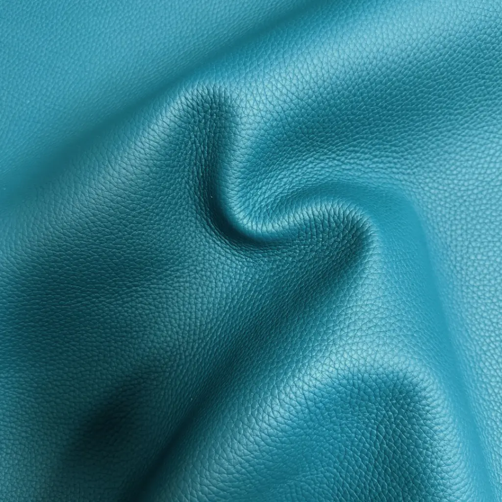 Taurillon Grainé Souple Paon (épaisseur 1mm)
