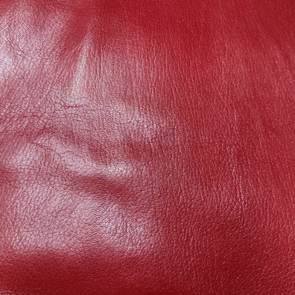Chèvre Grainée Souple Brillante Rouge Cerise