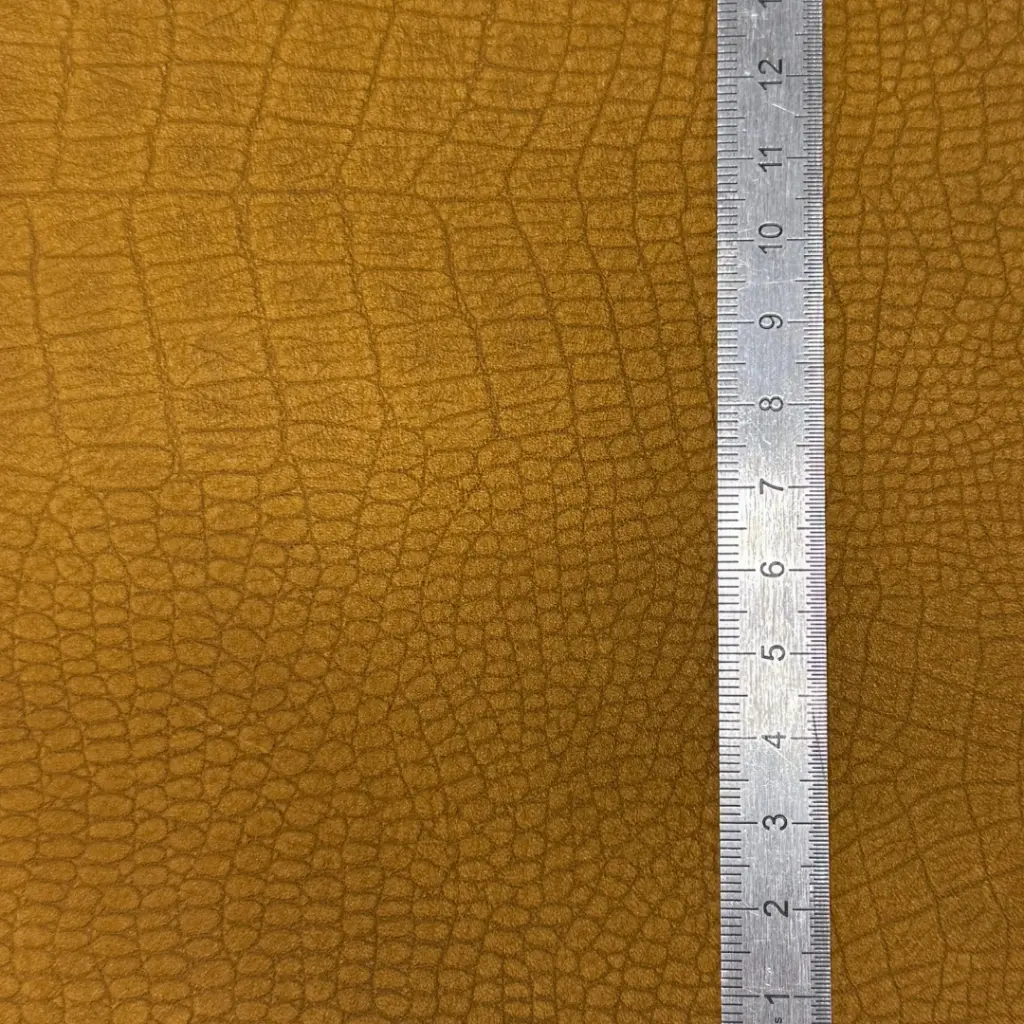 Taurillon Nubuck Embossé croco Souple Chamois