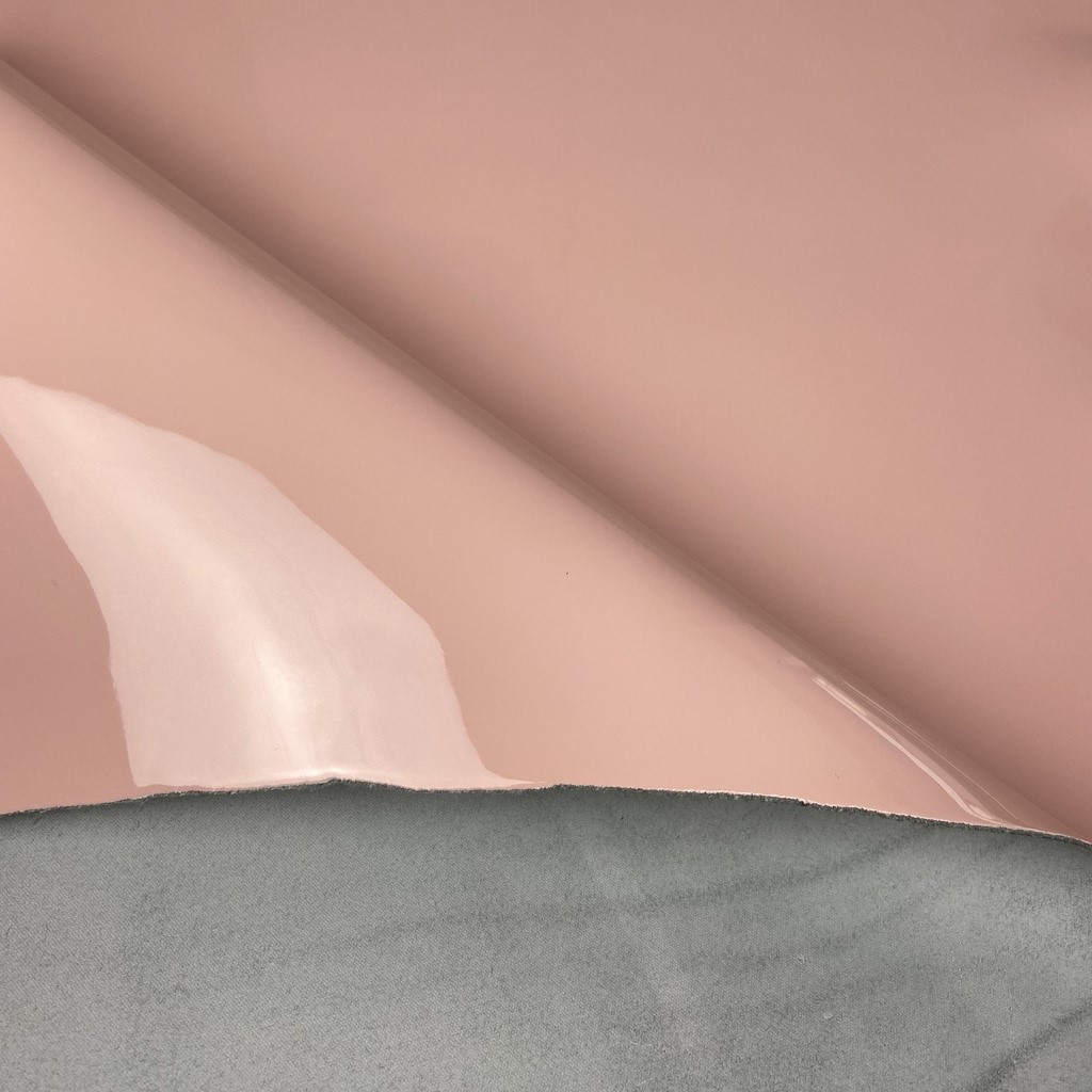 Veau Lisse Ferme Vernis Rose ballerine