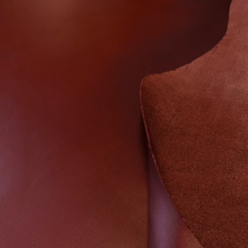 Burgundy Soft Classic Grained Cowhide