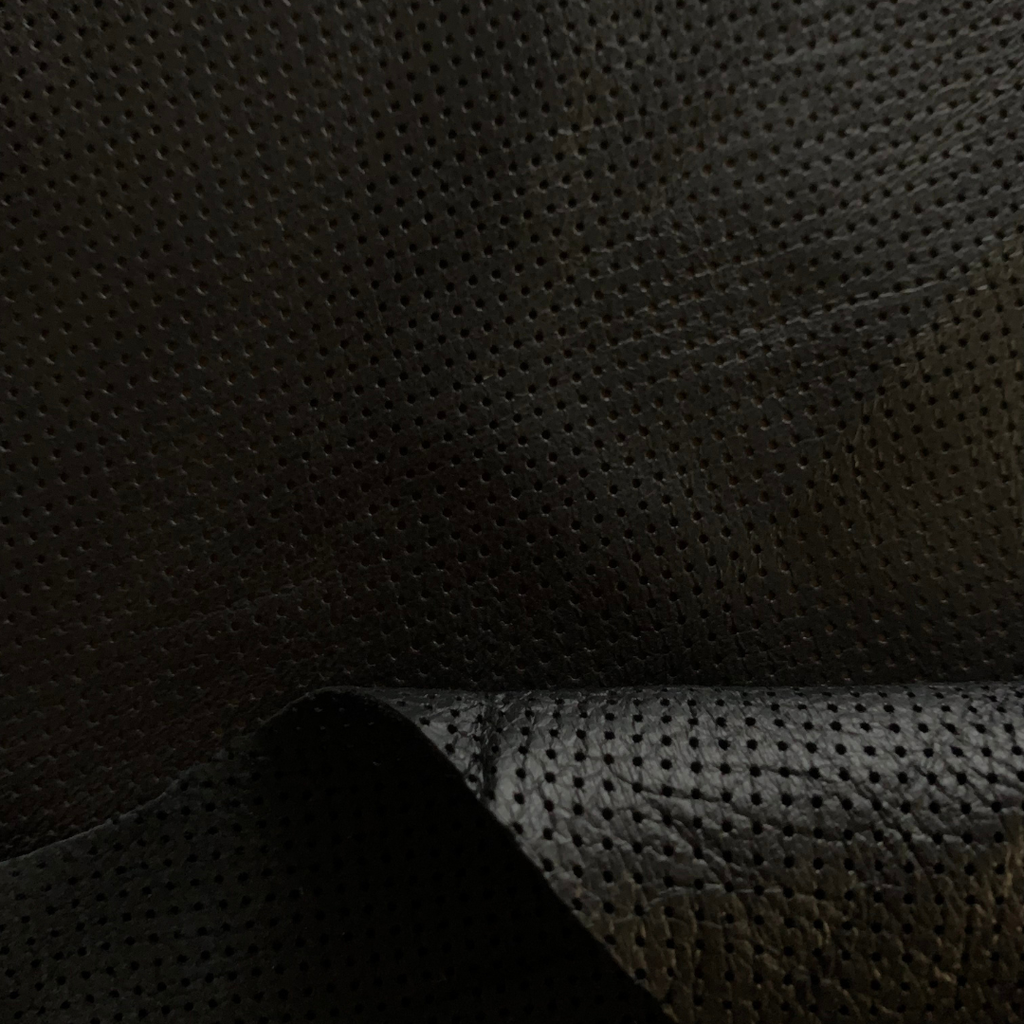 Black Soft Perforated Classic Lambskin