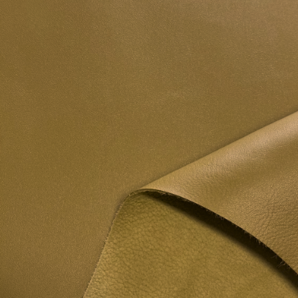 Agneau Lisse Souple Classique Vert olive