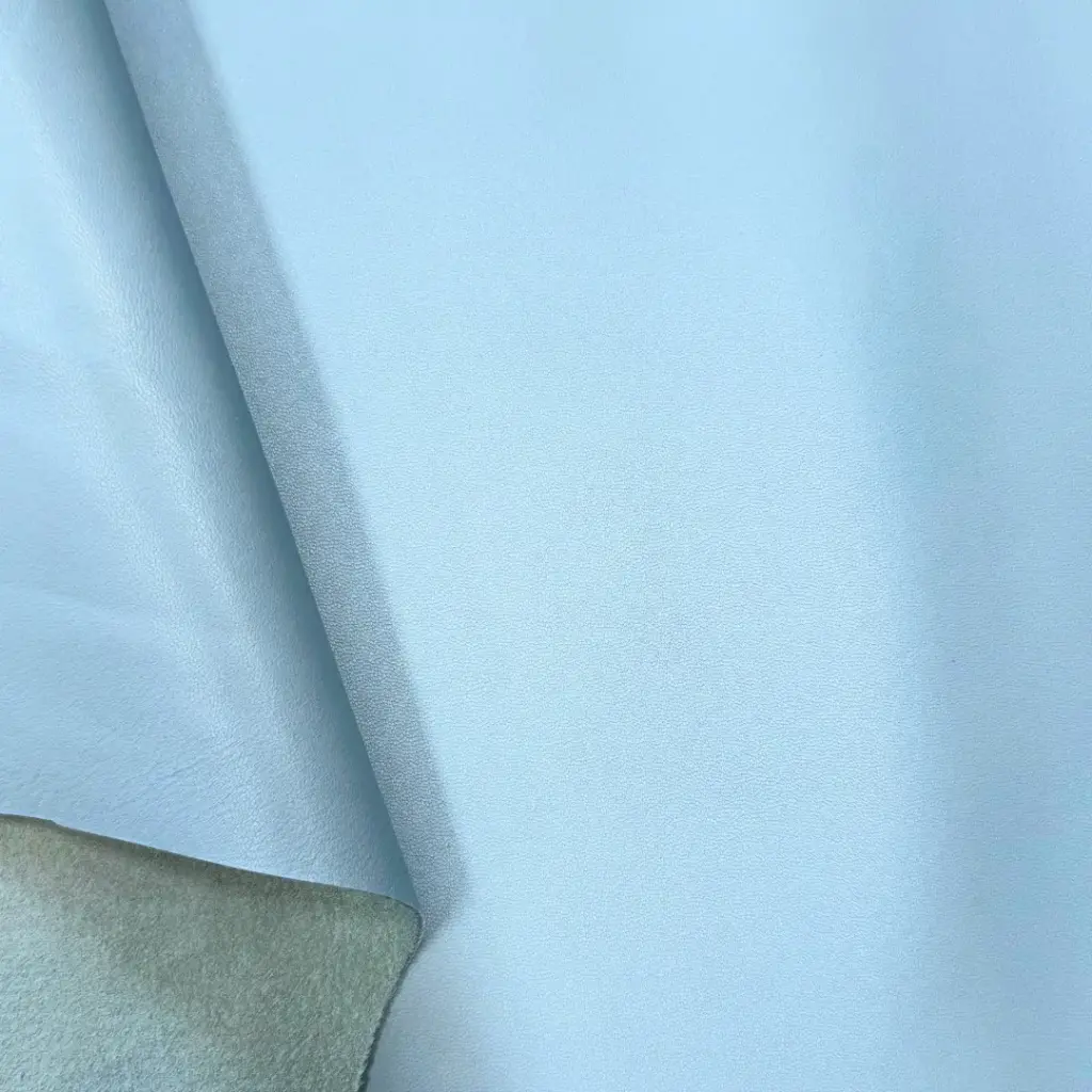 Agneau Lisse Souple Classique Bleu ciel