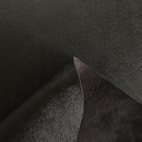 Black small-grained & supple shiny calfskin