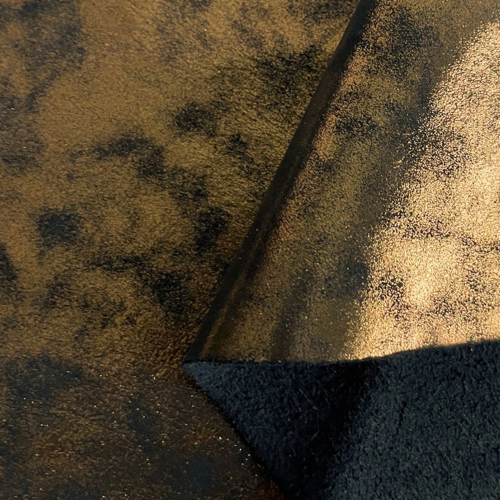 Antique Gold Metallic smooth & supple calfskin