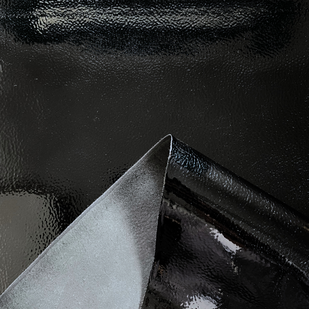 Veau Grainé Ferme Vernis Noir