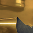 Gold Smooth & Firm Patent Calfskin