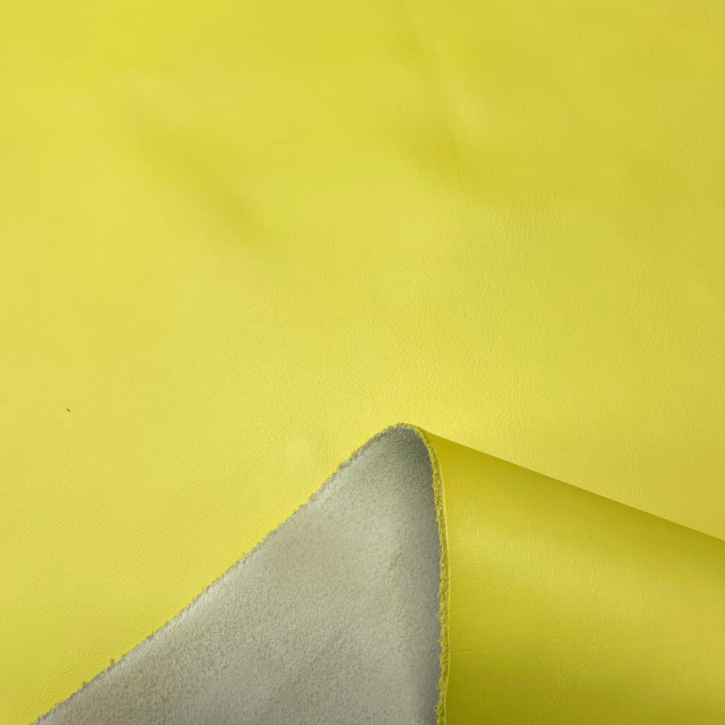   Veau Lisse Souple Classique Jaune Citron