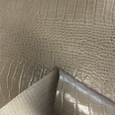 Taupe Shinny & Firm Crocodile embossed calfskin