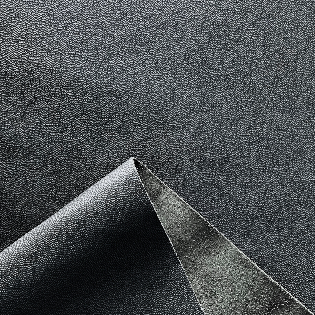   Veau Grainé mini caviar Souple Brillant Gris anthracite