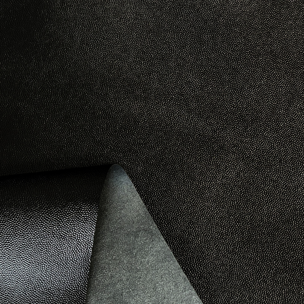  Veau Grainé mini caviar Souple Brillant Noir