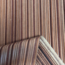 Camel Ribbed Braided Calfskin