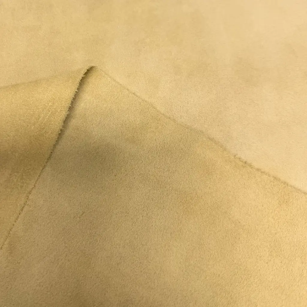 Croûte de cuir Veau Lisse Souple Velours Beige