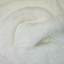 Fourrure Lapin A poils Souple Classique Blanc