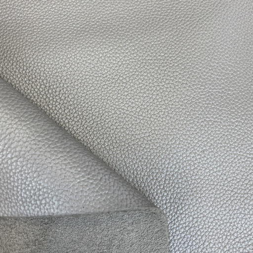 [FO-VA-GR-1G-00018] Metallic Gray Grained Soft Cowhide