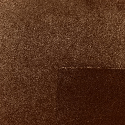 [TEX-ALC-MF-PL-1M-00002] Chocolate brown polyester Alcantara microfibre