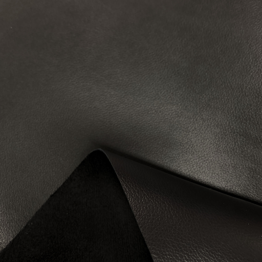 [HA-VE-GR-1N-00298] Black Grained Soft Shiny Calfskin