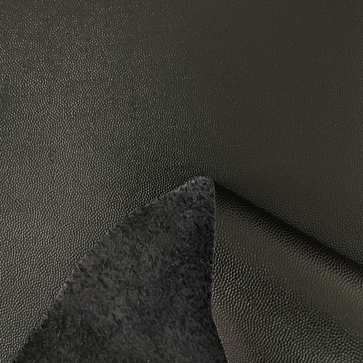 [HA-VE-GR-1N-00330] Black mini-caviar grained & firm classic calfskin