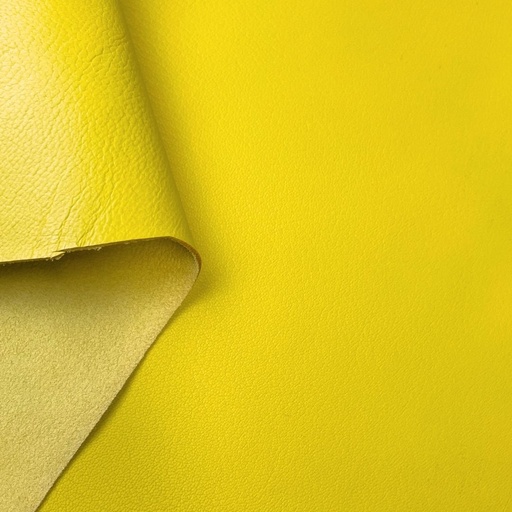 [MJ-CH-GR-1J-00009]   Chèvre Petit grain Souple Classique Jaune