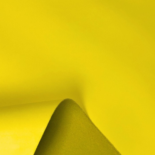 [NI-VA-LI-1J-00076] Canary Yellow Smooth and Firm Cowhide