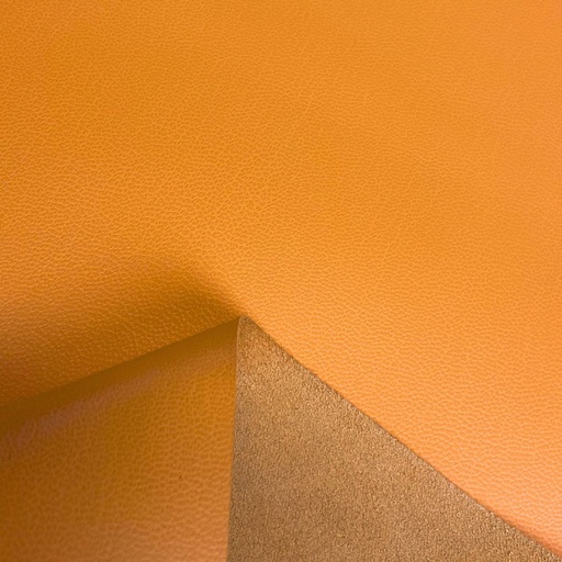 [RM-VA-GR-1O-00009] Vachette Grainé Souple Classique Orange mandarine