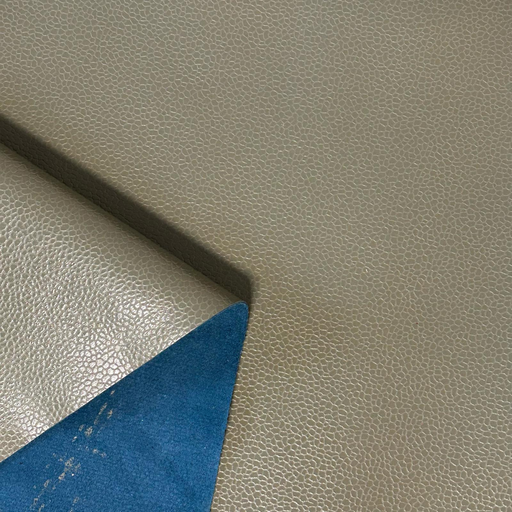 [HA-VE-GR-2V-00353] Khaki Green Caviar Grained & Supple Shinny Calfskin