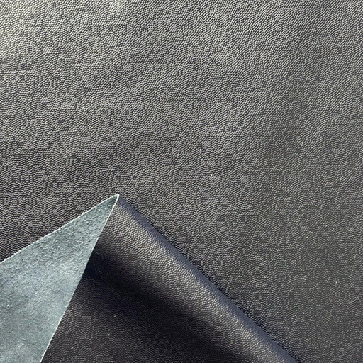 [HA-VE-GR-3B-00354] Midnight Blue Mini Caviar Grained & Supple Calfskin