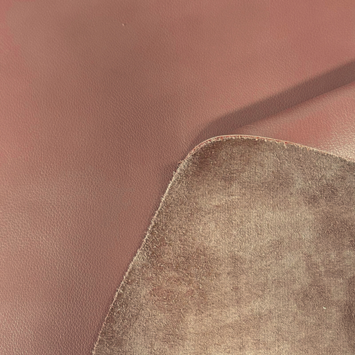 [HA-VE-GR-1R-00375] Veau Grainé Souple Classique Vieux rose